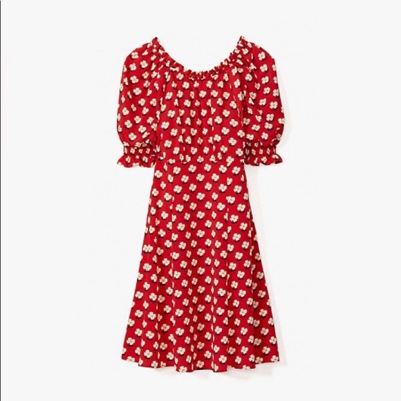 ♠️Kate Spade Block Flower Fluid Dress NWT
